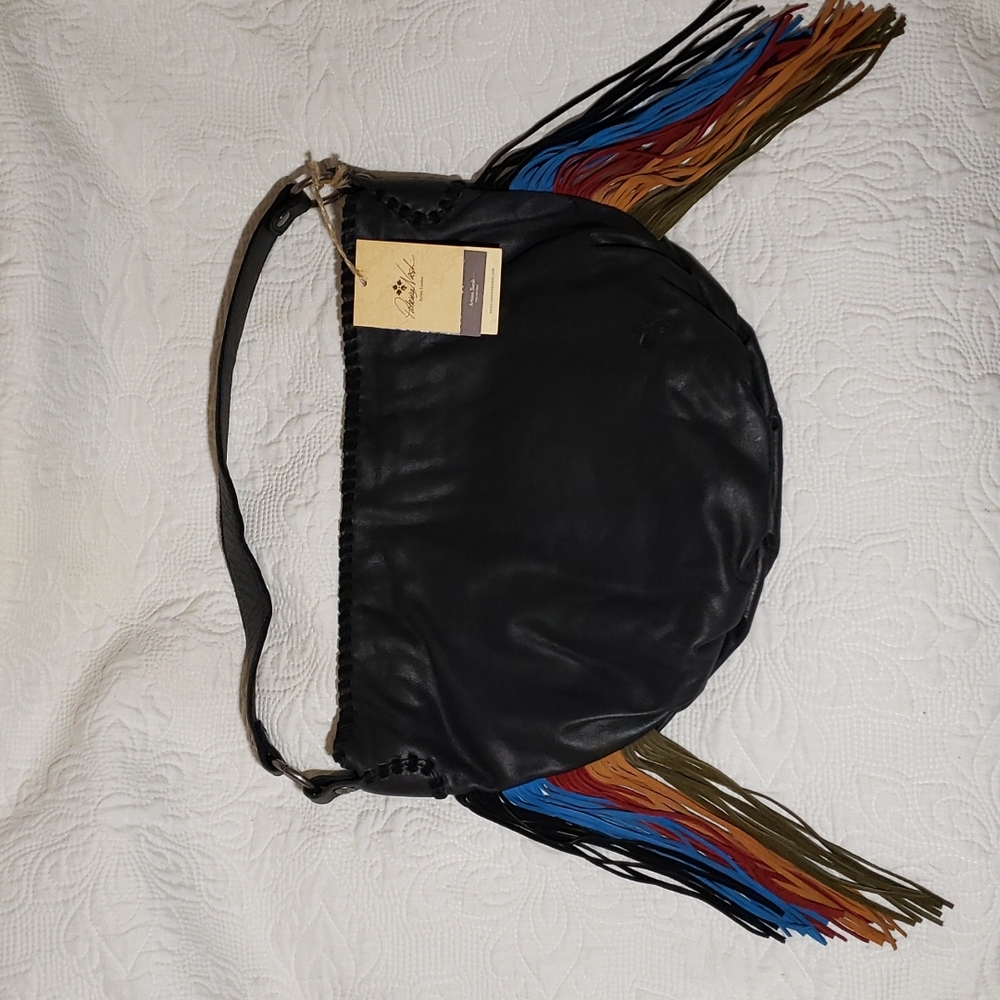Patricia Nash Suede Fringe Vincenzo Hobo